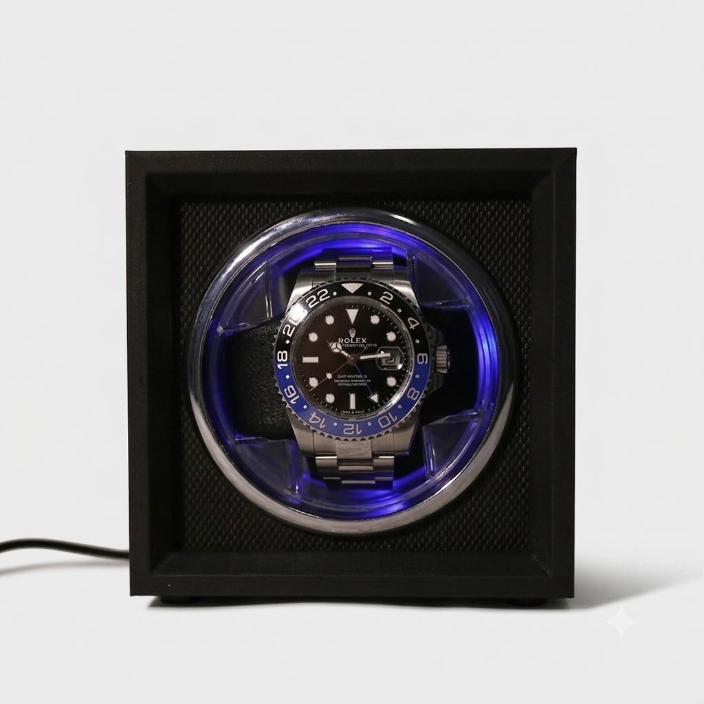 Single Automatic Watch Winder - 5 Rotation Modes - main product view