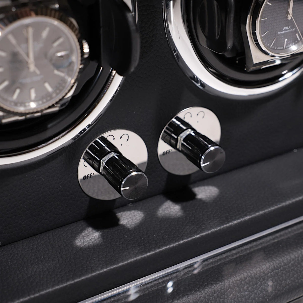 Dual Automatic Watch Winder - Vegan Leather & LED - packaging