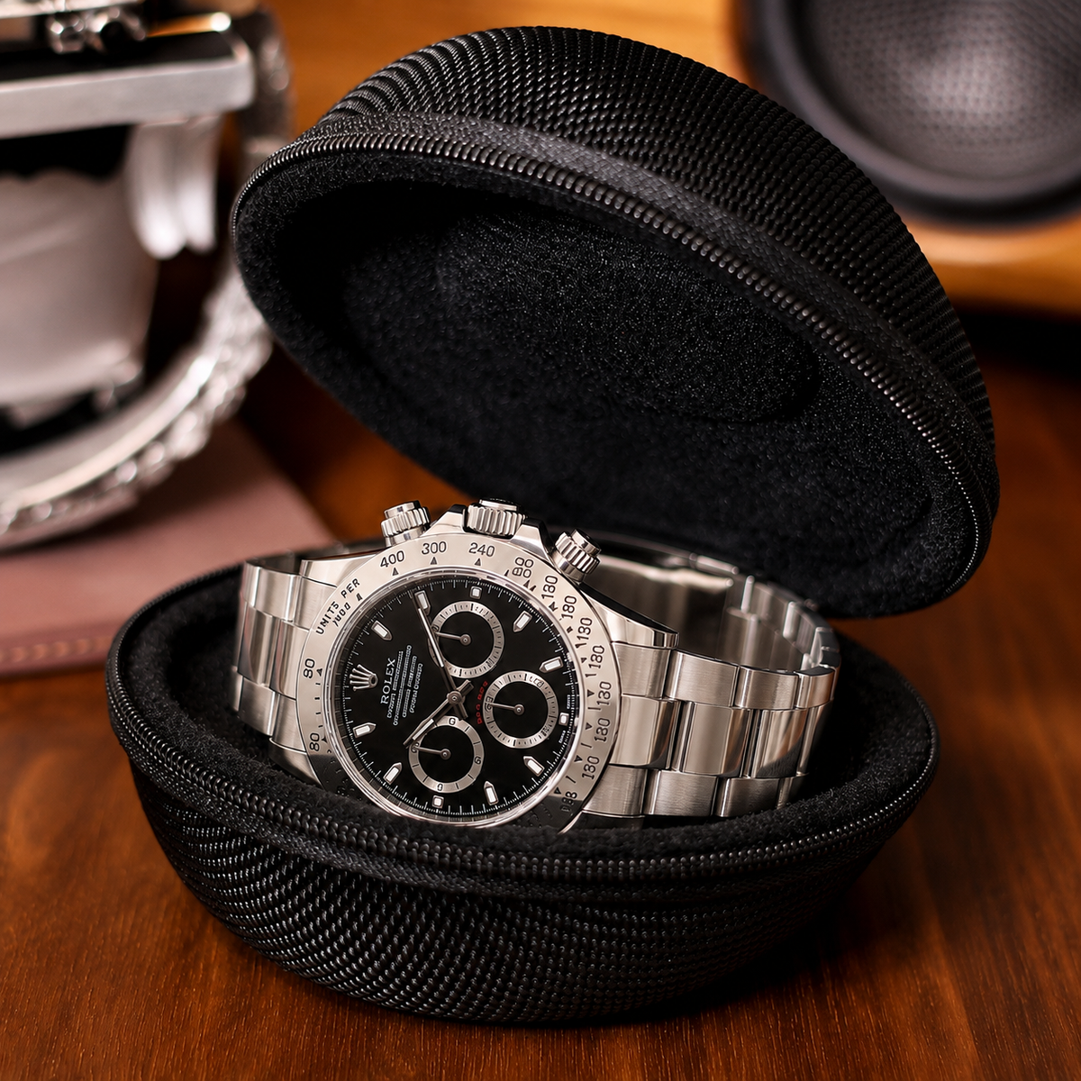 1-Watch Hard Travel Case - Fits Up to 52 mm - main product view
