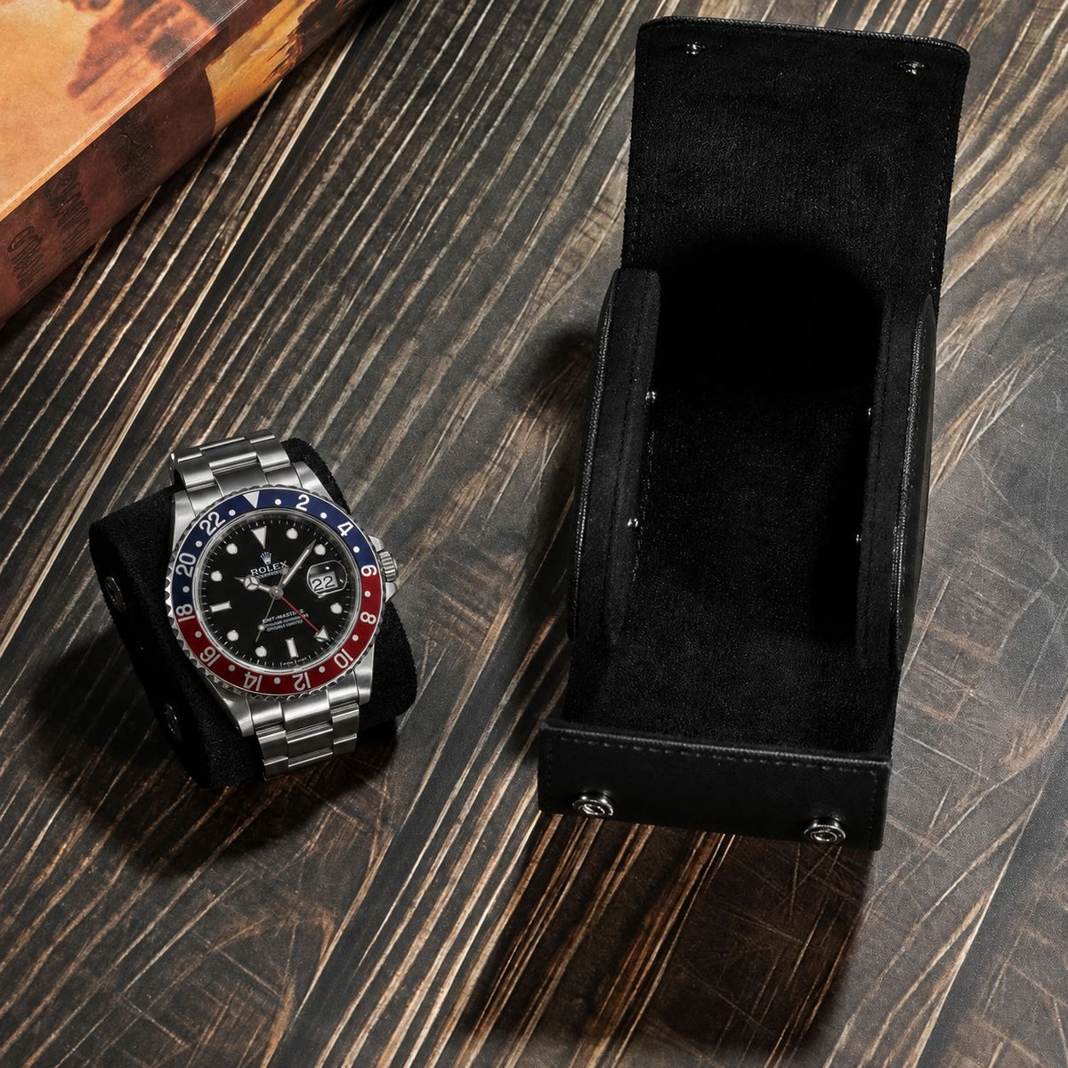 1-Watch Vegan Leather Travel Roll - main product view