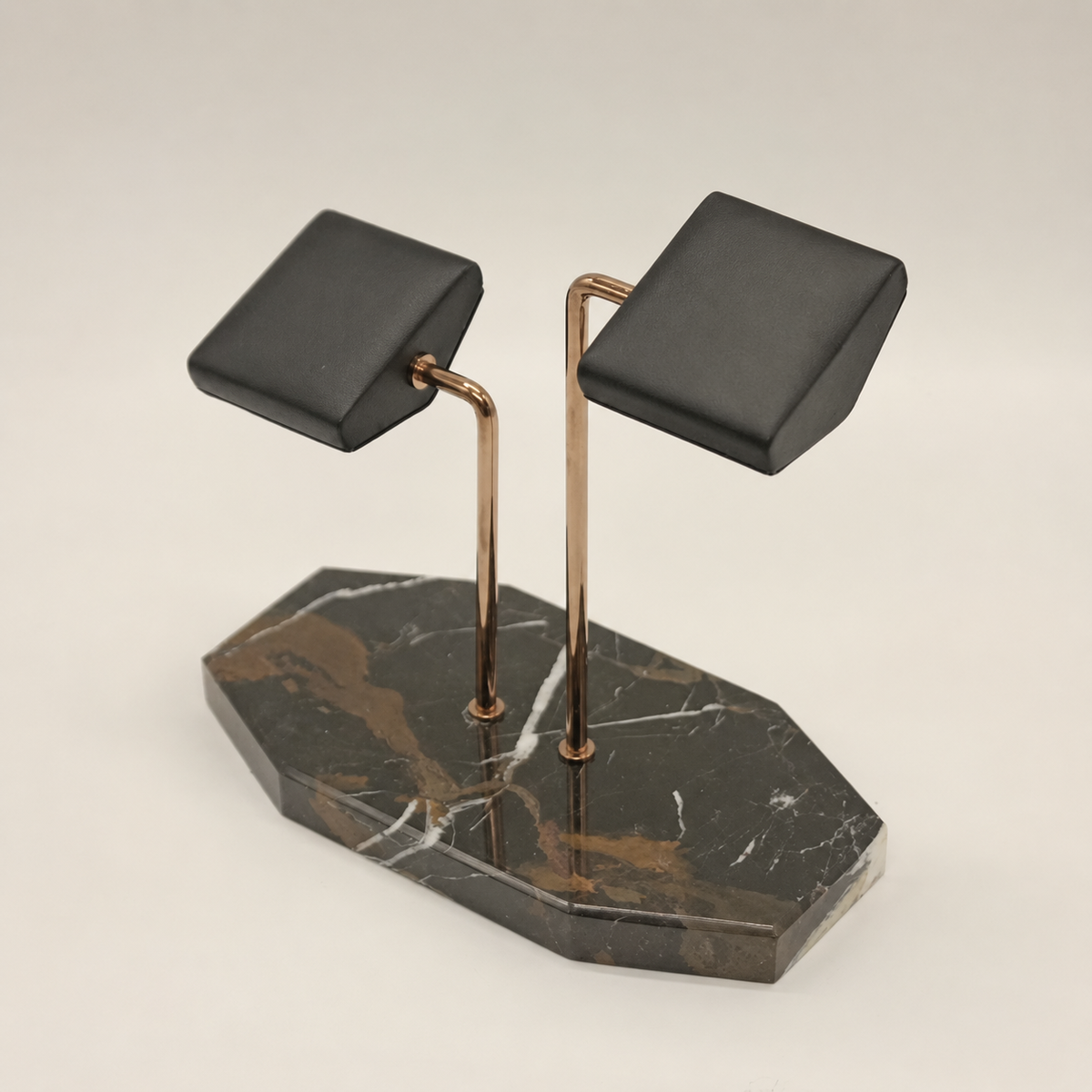 Double Watch Stand with Natural Marble Base - dimensions and specifications