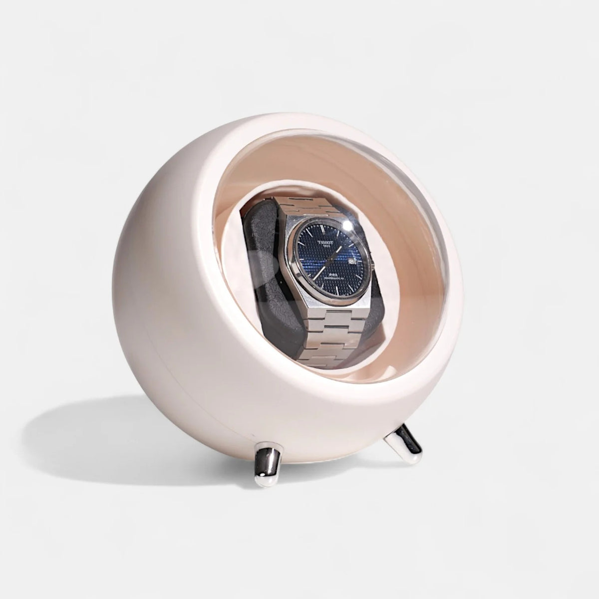 Single Automatic Watch Winder - Compact Spherical Design - main product view