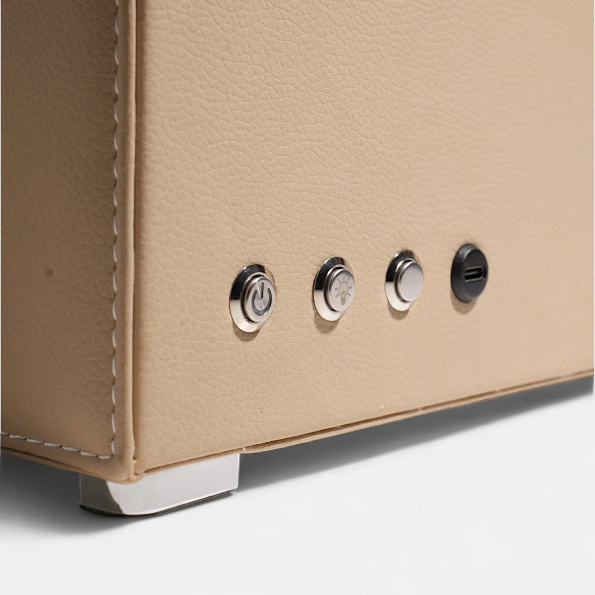 6-Watch Automatic Winder - Grained Vegan Leather - product view